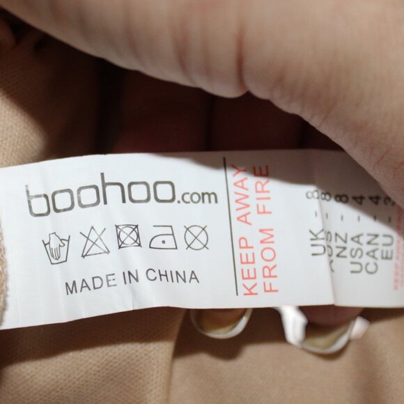 Boohoo Berry Red Corded Lace Midi SKATER Dress Size 8 NWT's HOLIDAY! - Picture 16 of 16